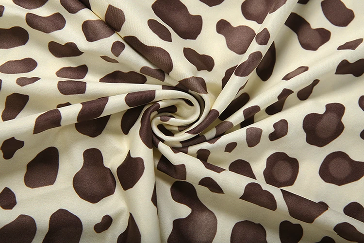 Weird Puss Leopardenmuster Rückenfreies Kleid Damenmode Hottie Neckholder Swing-Ausschnitt Ärmellos Elegantes Abendkleid Party Club Bodycon – Detail 11