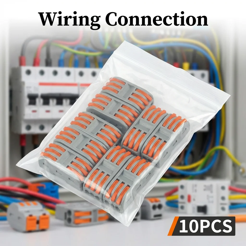 Quick Wire Connectors push-in Spring splicing Butt Wiring Connection Electrical Compact Cable Connector Junction box 2/3/4/5Pin
