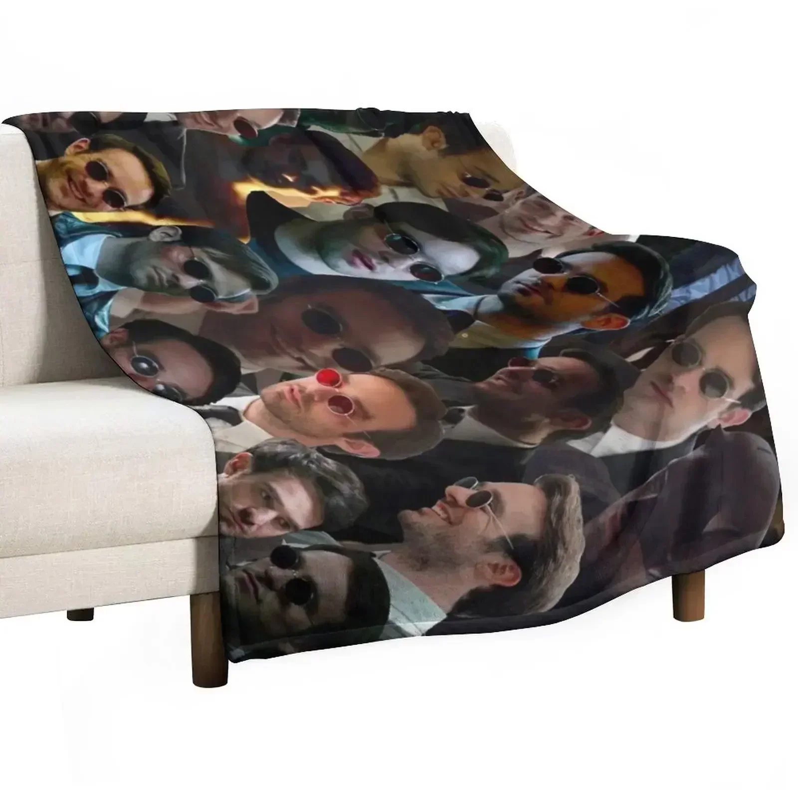 

Devil Dare Photo Collage Throw Blanket Soft Breathable Blanket for Night Sleeping