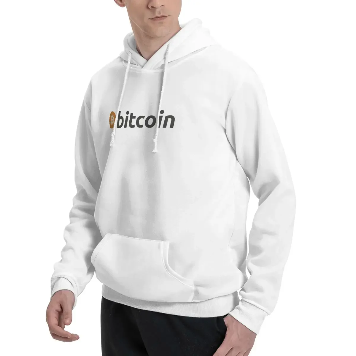 Bitcoin Logo Hoodies Men Women Casual Pullover Sweatshirts Fashion Long Sleeve Clothing Autumn Winter