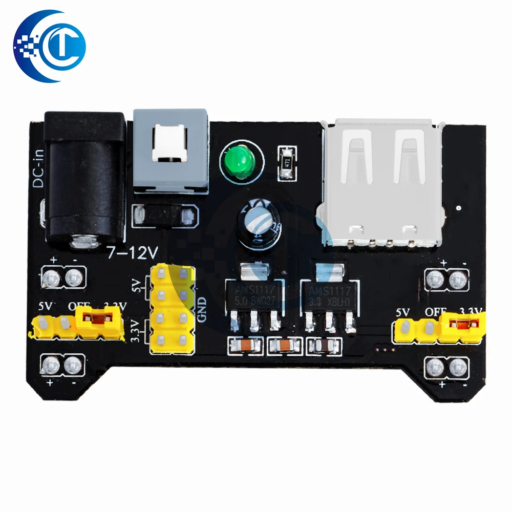 1 قطعة وحدة إمداد الطاقة اللوح MB102! اللوح الأبيض وحدة الطاقة المخصصة 2-way 3.3 فولت 5 فولت MB-102 لوح خبز بدون لحام