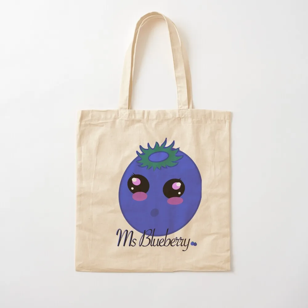 Commission: Ms Blueberry Tote Bag shopper bag women canvas shopper bags