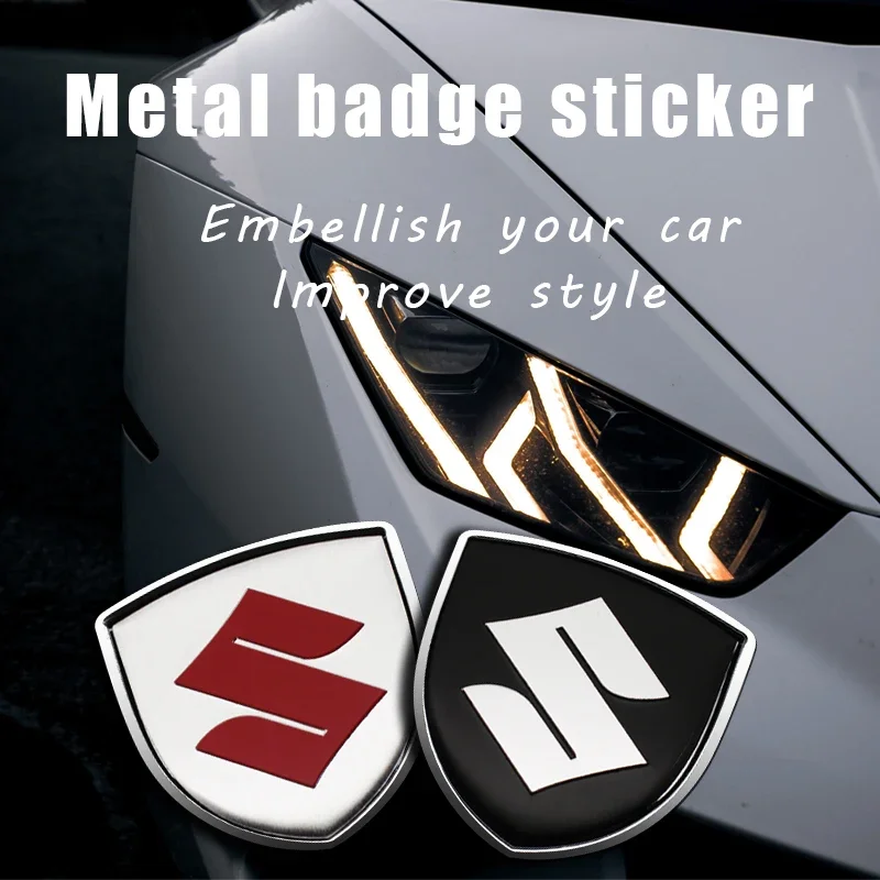 

1/2Pcs Car 3D Metal Badge Sticker Emblem Decoration Decal For Suzuki Vitara Swift Jimny Alto Grand Liane Wagon Samurai Accessory