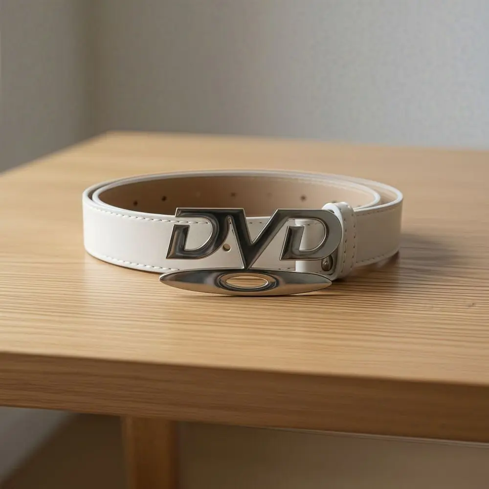 เข็มขัดดีไซน์ย้อนยุคแบบอังกฤษ ดีไซน์แฟชั่นอเนกประสงค์ เข็มขัดผู้หญิงแบบ DVD ทนทาน สไตล์ลำลอง เข็มขัดเฉพาะกลุ่ม ตกแต่งกางเกงยีนส์