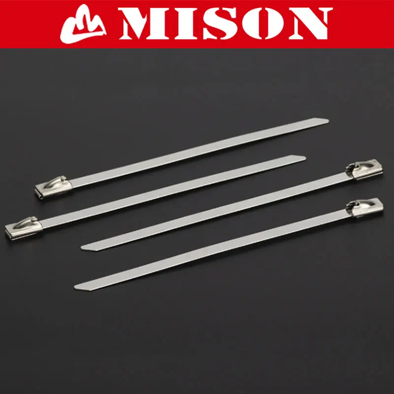 SS304 SS316 Self Locking Stainless Steel Cable Tie