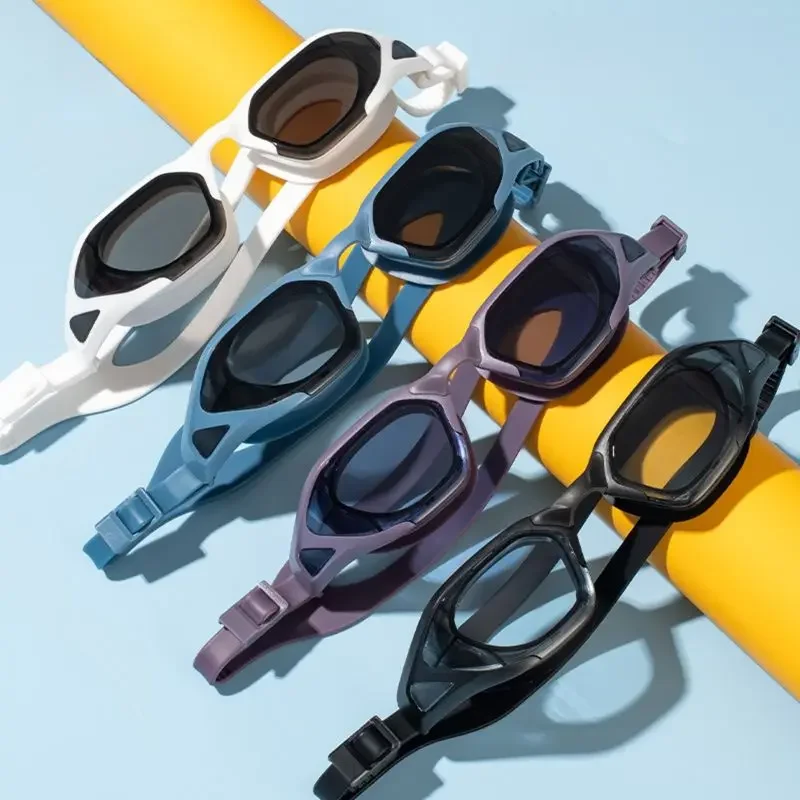 

Professional Swimming Glasses Anti-Fog Swim Goggles Waterproof Adjustable Water Sports Eyewear Adult Diving Pool Glasses