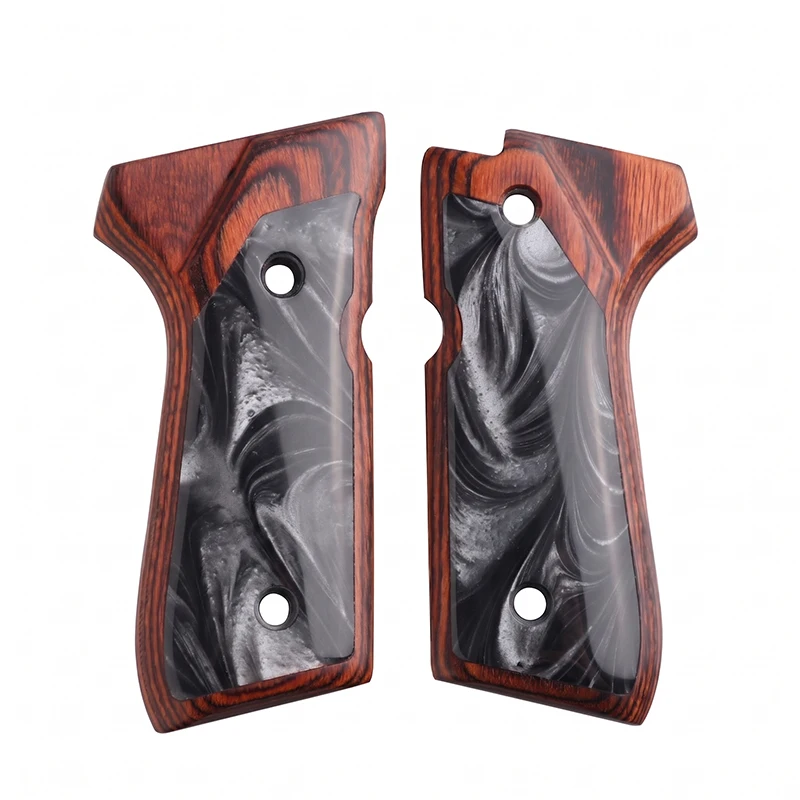 92 Grips New Style Wooden+Resin Double Colors Unique Patterns Bright and Beautiful Fit Perfect view 2