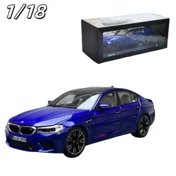 Original 1:18 2018 BMW M5 F90 alloy simulation model, children's collection of decorative toys, holiday gifts for children.