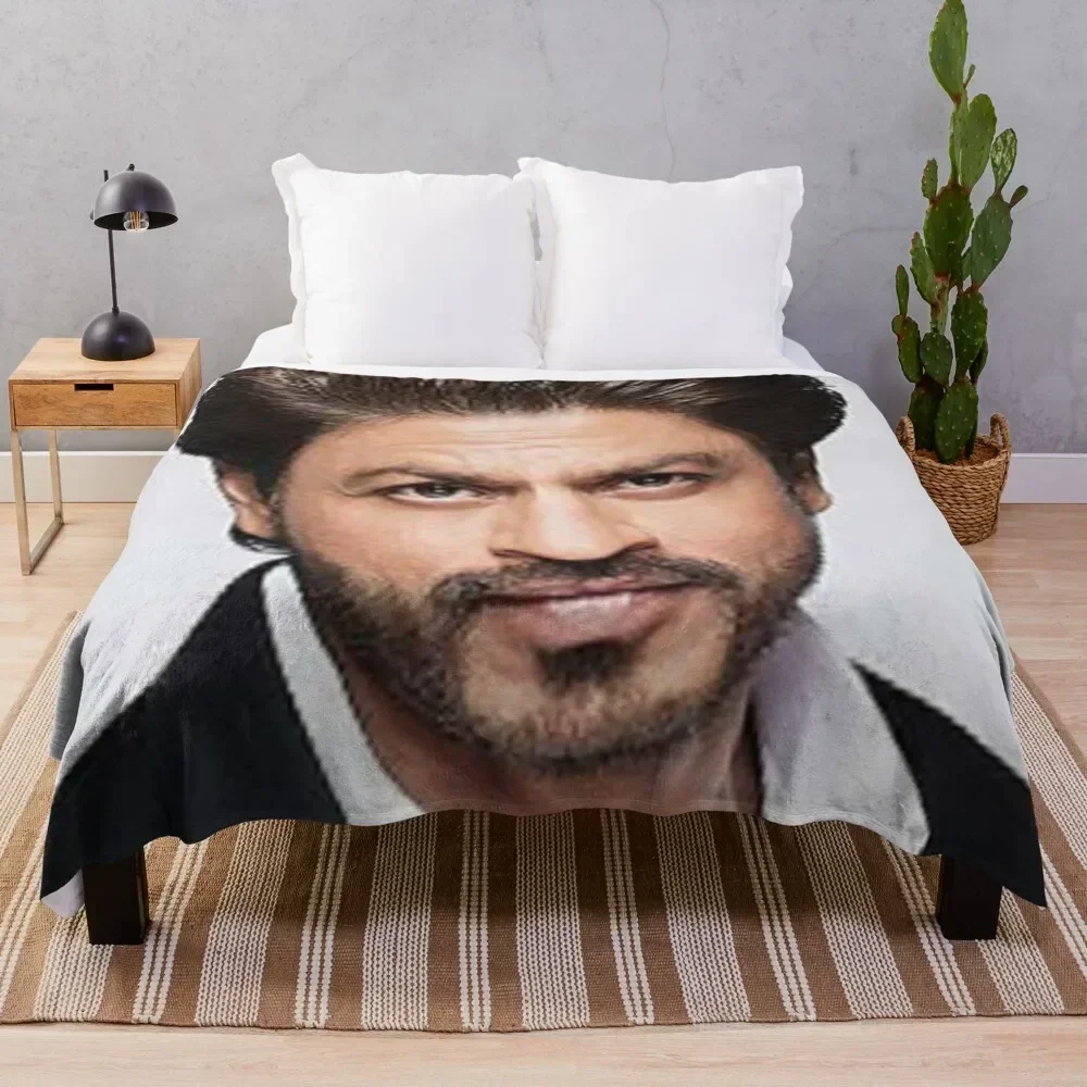 

shahrukh khan Throw Blanket Cozy Home Blanket Gift for Christmas Holiday