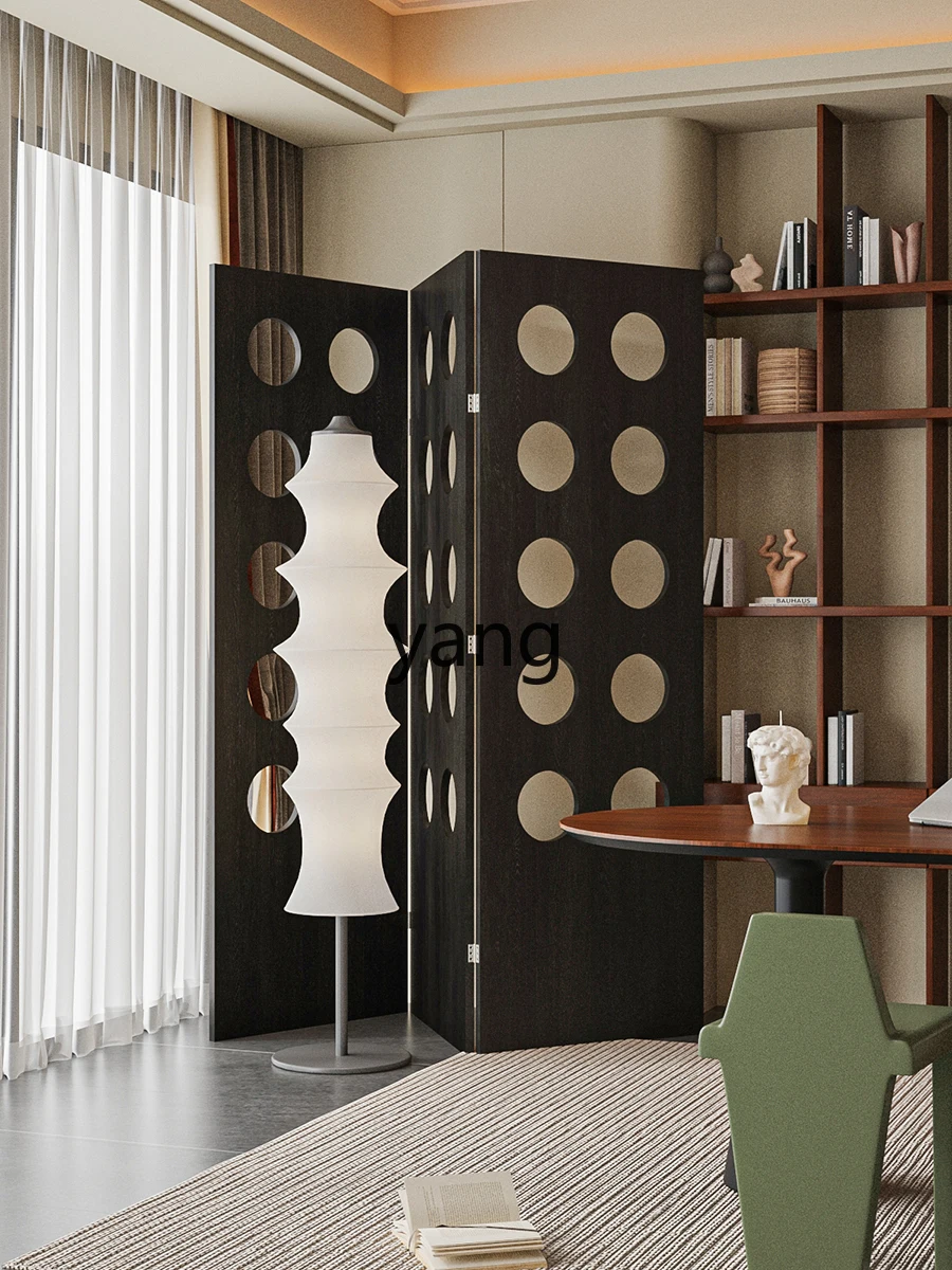 CX French Style Mid-Ancient Subareas Screens Living Room Mobile Folding Baffle Art Light Luxury Home Room Blocking