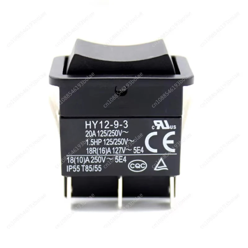 1pcs KEDU HY12-9-3 6 Pins Push Button On Off On Rocker Switch Pushbutton Switches for Electric Power Tools 125/250V 18/20A