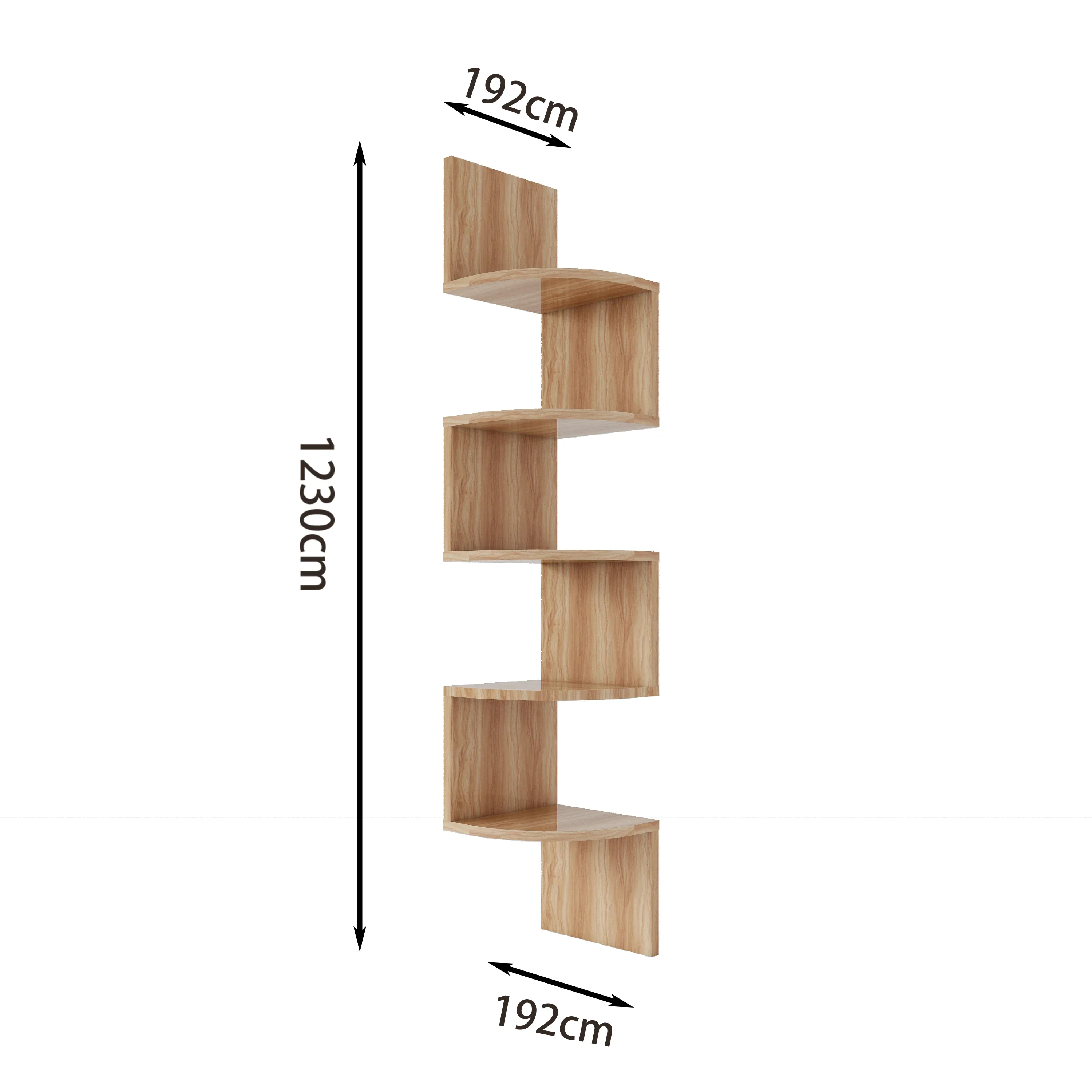 High Quality Living Room Wooden Furniture Bookshelf Swivel Durable Bookcase