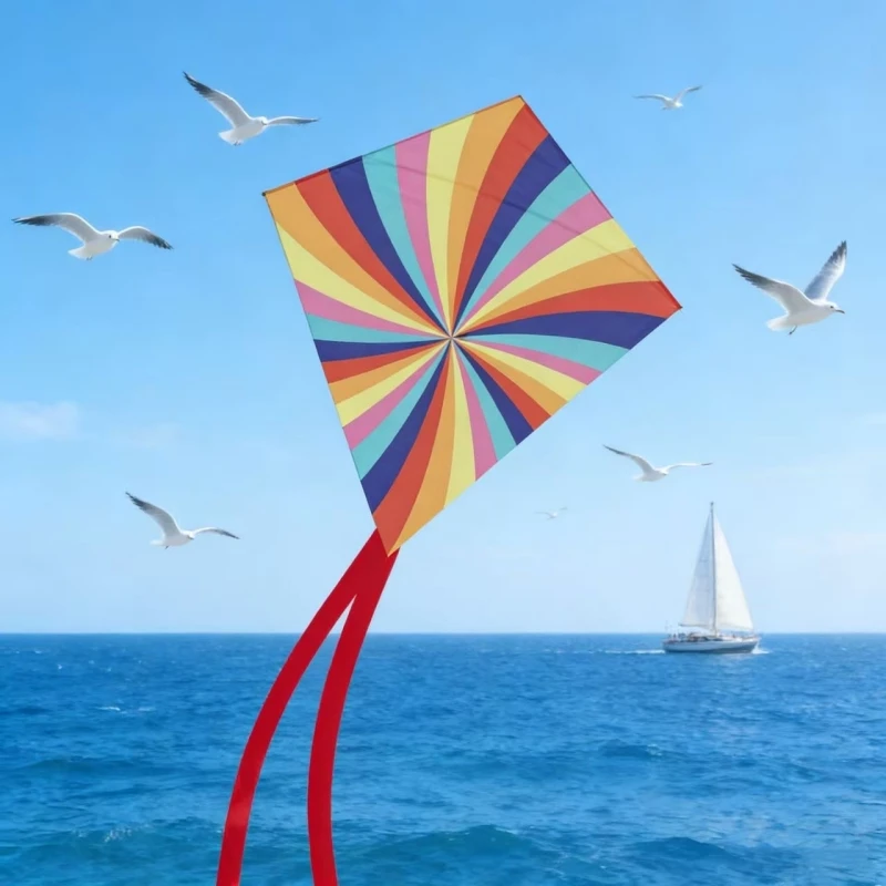Diamond kite fly toys for adults kite outdoor game beach kite parachute kite 3d kite wind foil kite papalote dragon kite fishing
