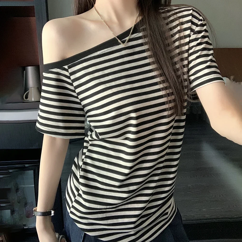

Gyaru Fashion Off-shoulder Top Casual Outing Regular Length All Seasons Wear Casual Style Daily Use Polyester Fabric