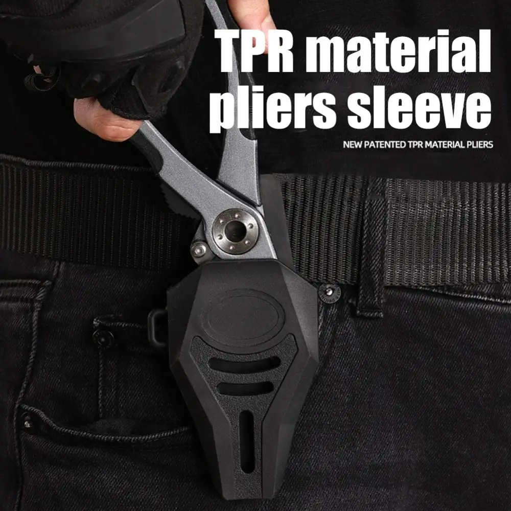 

360 Rotation Fishing Plier Storage Bag Waterproof TPR Material Fishing Plier Bag Quick Belt Clip Buckle Durable