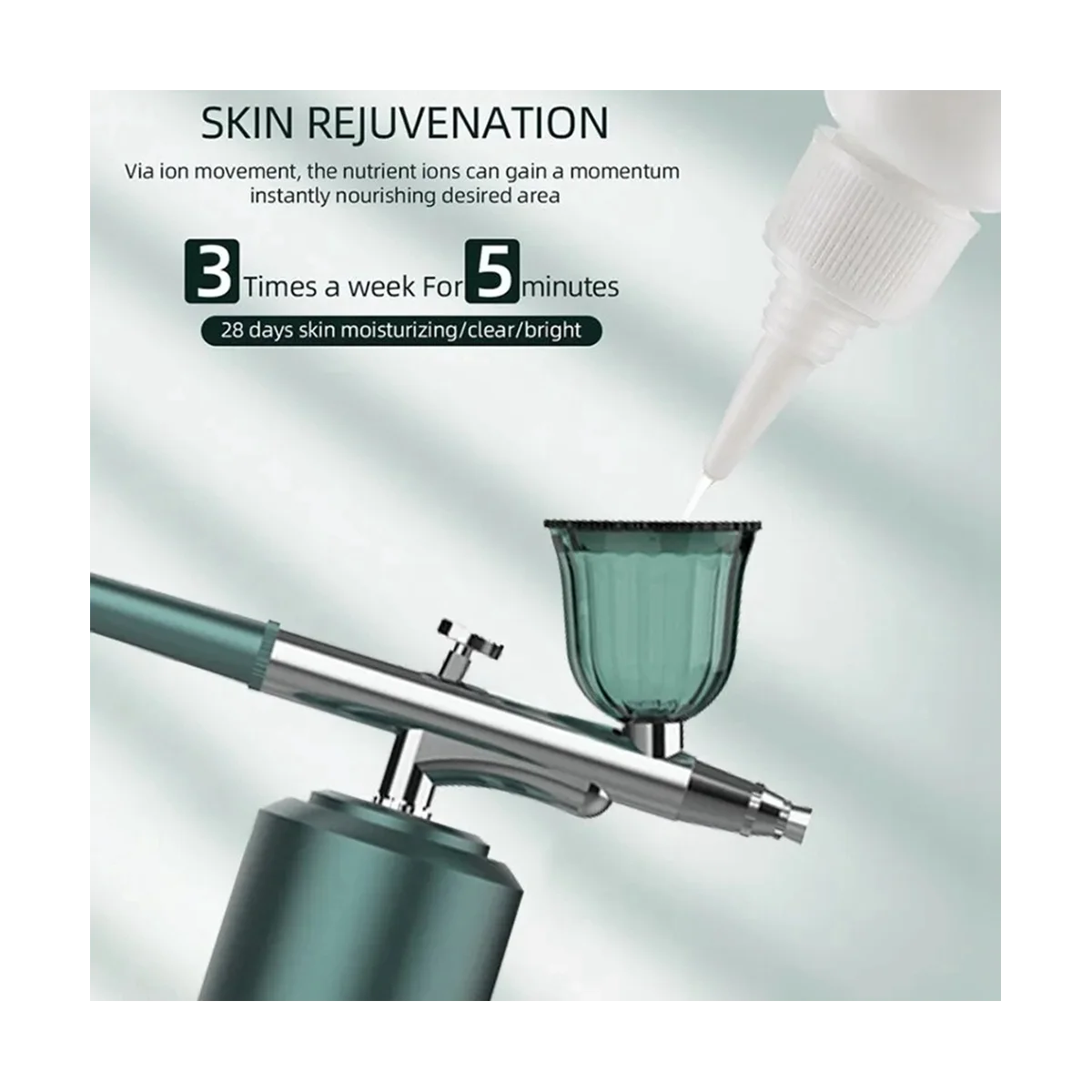 Spray doméstico do injetor de oxigênio nano de alta pressão entra no instrumento portátil de injeção de oxigênio para pulverização