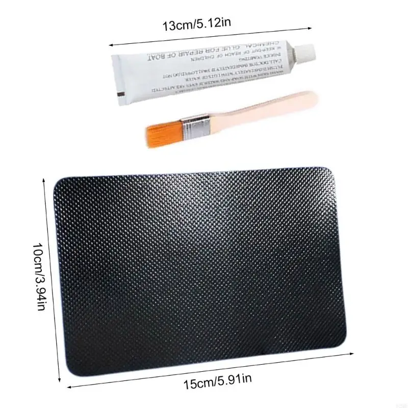 92me 6pcs بقع كاياك بقع إصلاح PVC تصحيحات إصلاح مقلوبة بتصحيحات للوقود القابل للنفخ قوارب الزوارق لعبة المياه