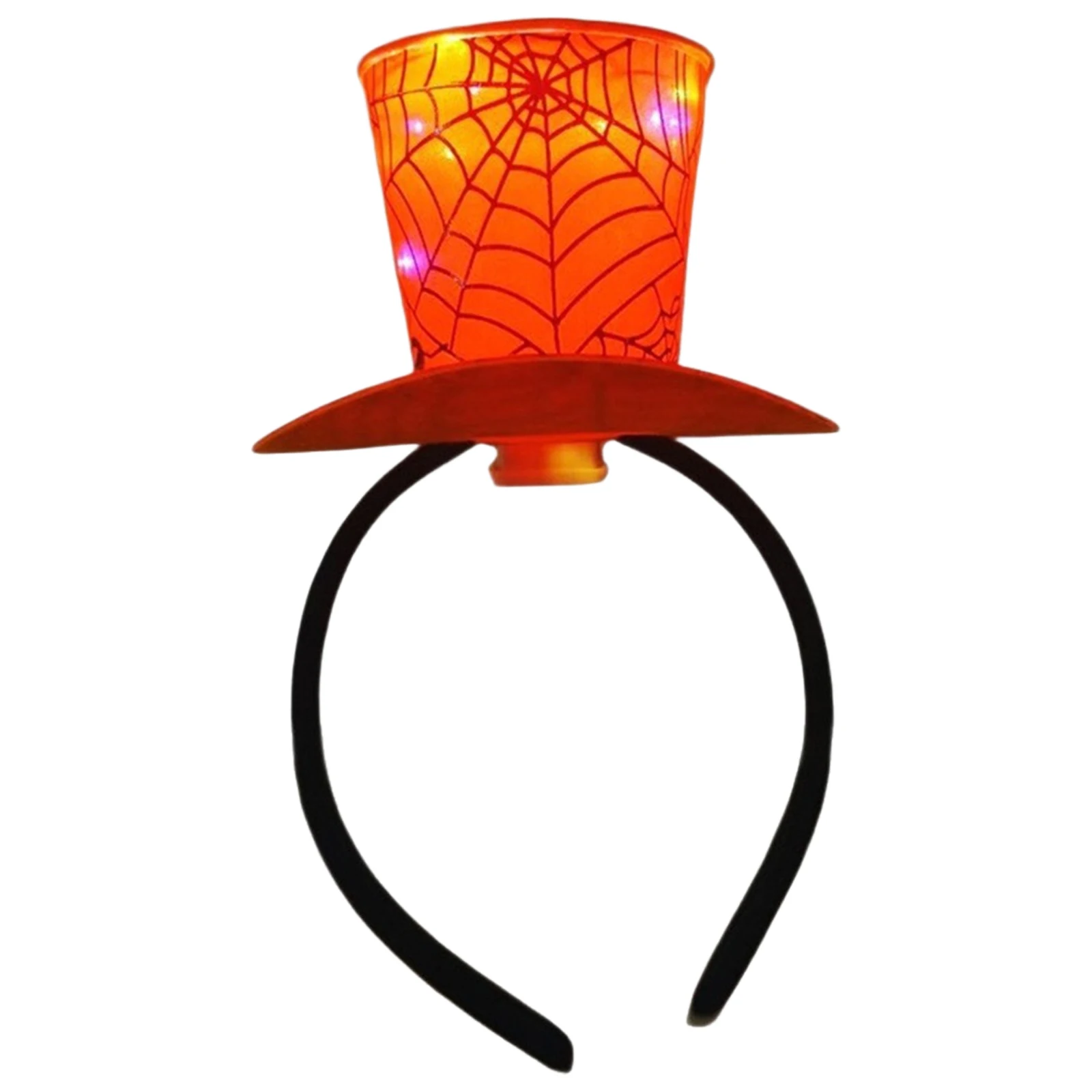 유니섹스 미니 탑 모자 머리띠 어린이를위한 라이트 업 헤드 피스 파티 이벤트 할로윈 크리스마스 모자 액세서리 소품