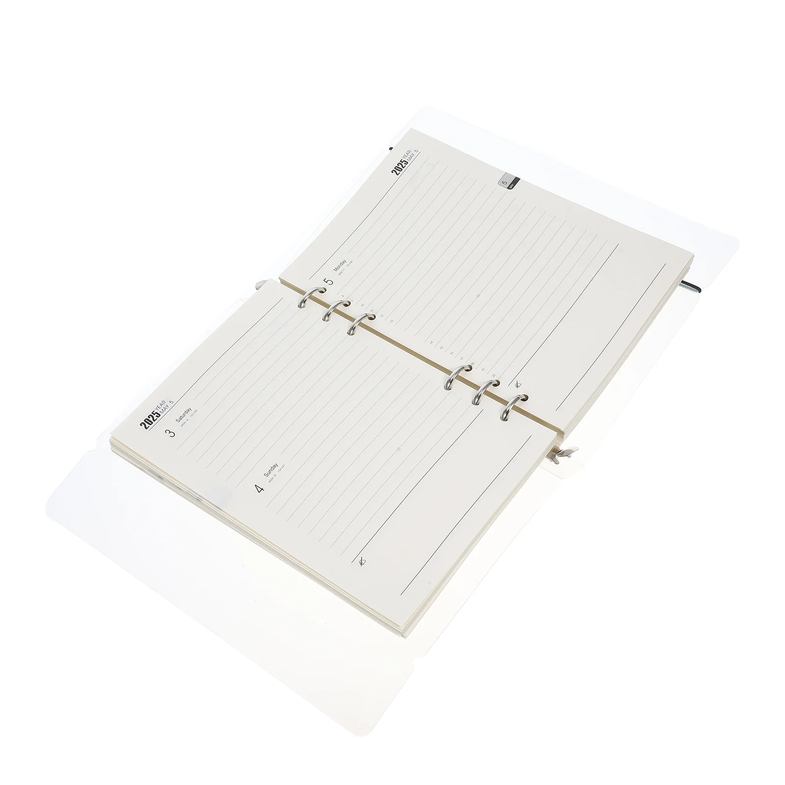 2025 Monthly Planner Appointment Book Loose-leaf Notebook Convenient Academic Frosted to Dos List Notepad