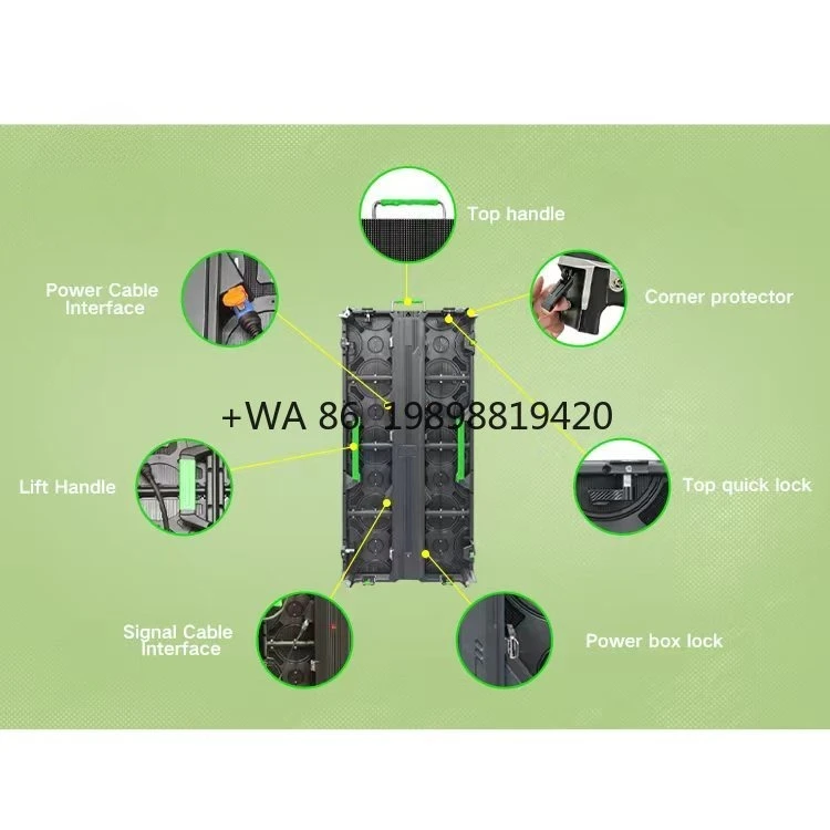 Outdoor Advertising Stage Display Screens LED Video Wall 3 X 2 Rental P3.9 P2.97 Concert LED Panel