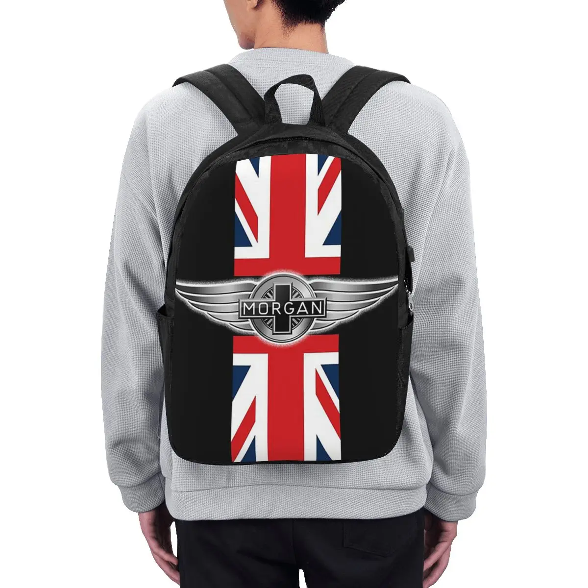 Morgan Motor Car Company Backpack Travel Notebook Bag Computer College Student School Bag Laptop Shoulder Bags for Men Women