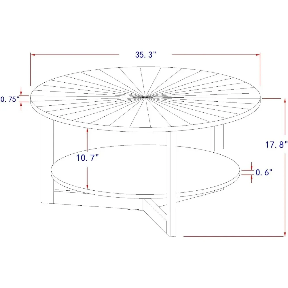 

Easy Assembly Design Coffee Table Nordic Mid-Century Coffee Table for Apartment Living Room Furniture Tables Serving Center Café