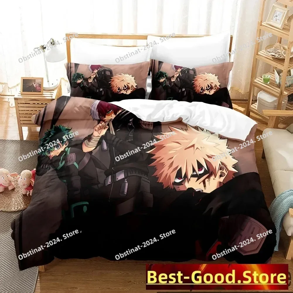 

Anime My Hero Academia Bedding Set Printed Bed Set With Pillowcase Bed Duvet Cover Soft Queen Super King Size Home Textileextile