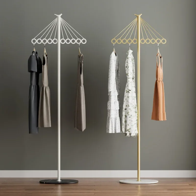 Web Celebrity Creative Umbrella Clothing Rack Modern Multi-functional Hanging Stand Light Luxury Bedroom Floor Storage Hat Rack