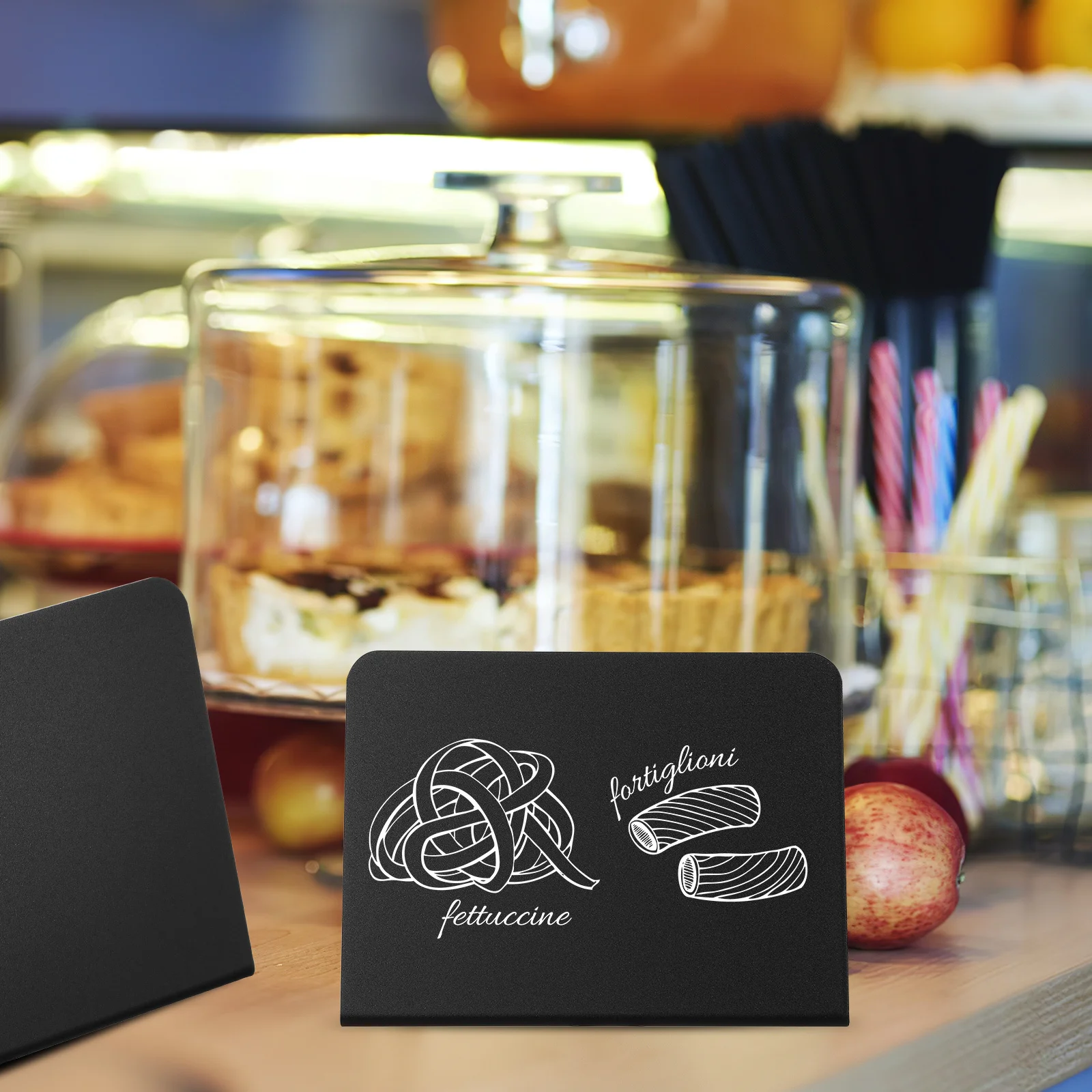 

1 Set Blackboard Sign Set Plastic Table Number Stand Easy Wipe L-Shape Mini Chalkboard For Restaurant Office Wedding