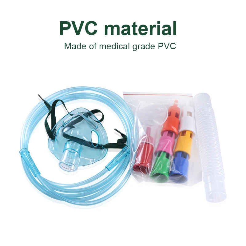 Califed Venturi Mask With Seven Diluters Medical PVC Disposable Sterile Adjustable Oxygen Venturi Mask For Adult and Pediatric