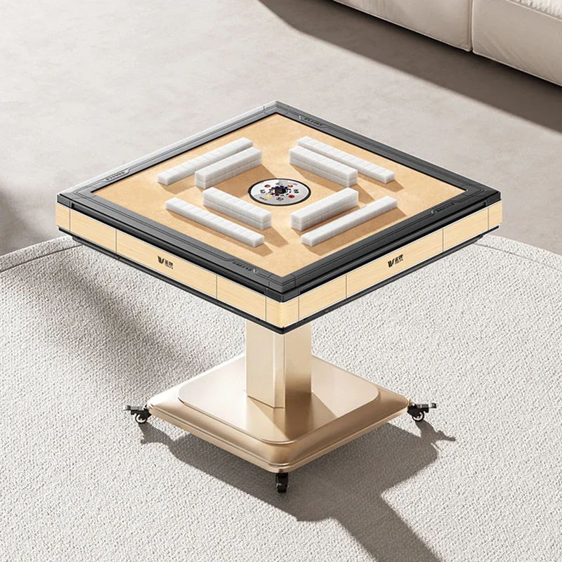 Round Table Coffe Tables Marble Living Room Center Home Furniture Individual Dining Stainless Steel Transparent Mahjong Table