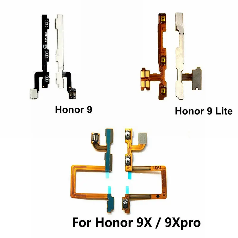 New power on/off & Volume up/down Buttons flex cable For Huawei Honor 9 Lite 9i 9X 9Xpro