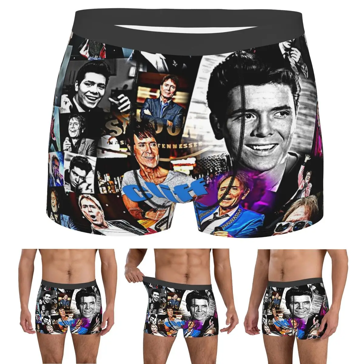 

Boxer Underpants Shorts Cliff Richard Panties Men's Soft Underwear for Homme Man Boyfriend Gifts