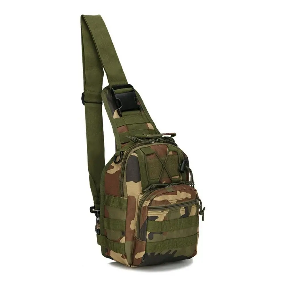 Tactical Sling Bag Casual Oxford Cloth Waterproof Crossbody Bag Camouflage Sling Backpack Outdoor Travel Hiking