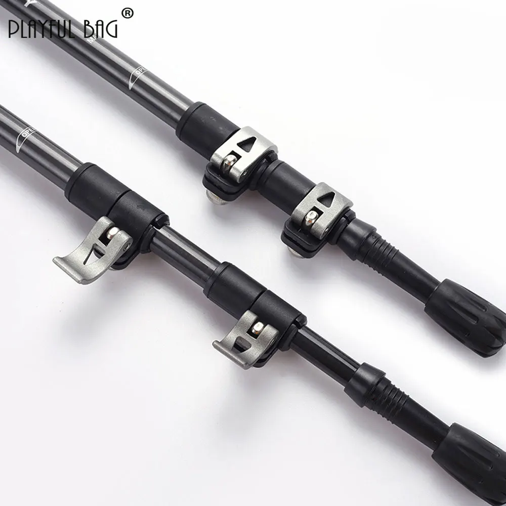 Carbon Fiber Trekking Poles Three-section External Lock Ultra-light High Strength Walking Stick Hiking Cane Travel Gear ZK56S