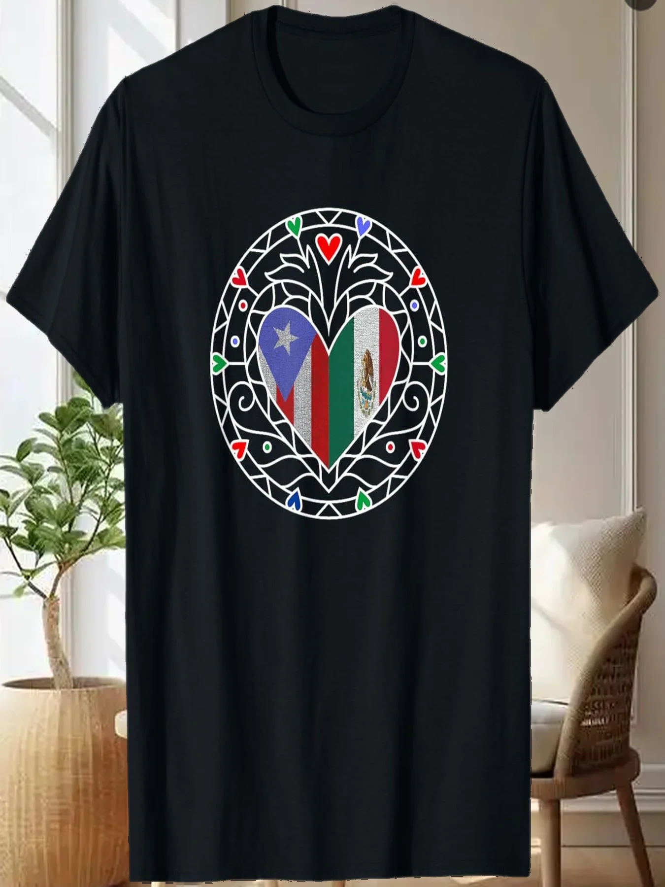 

Мексиканская - Пуэрто-Риканская мексиканская любовь футболка