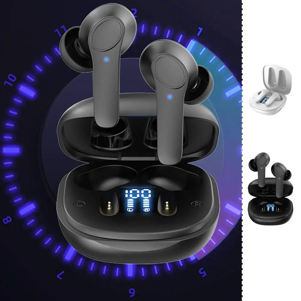 Real Time Voice Translator Earbuds, 144 Idiomas Smart Translate, Suporta Online Offline, 4 Modo de Tradução, 98% Precisão