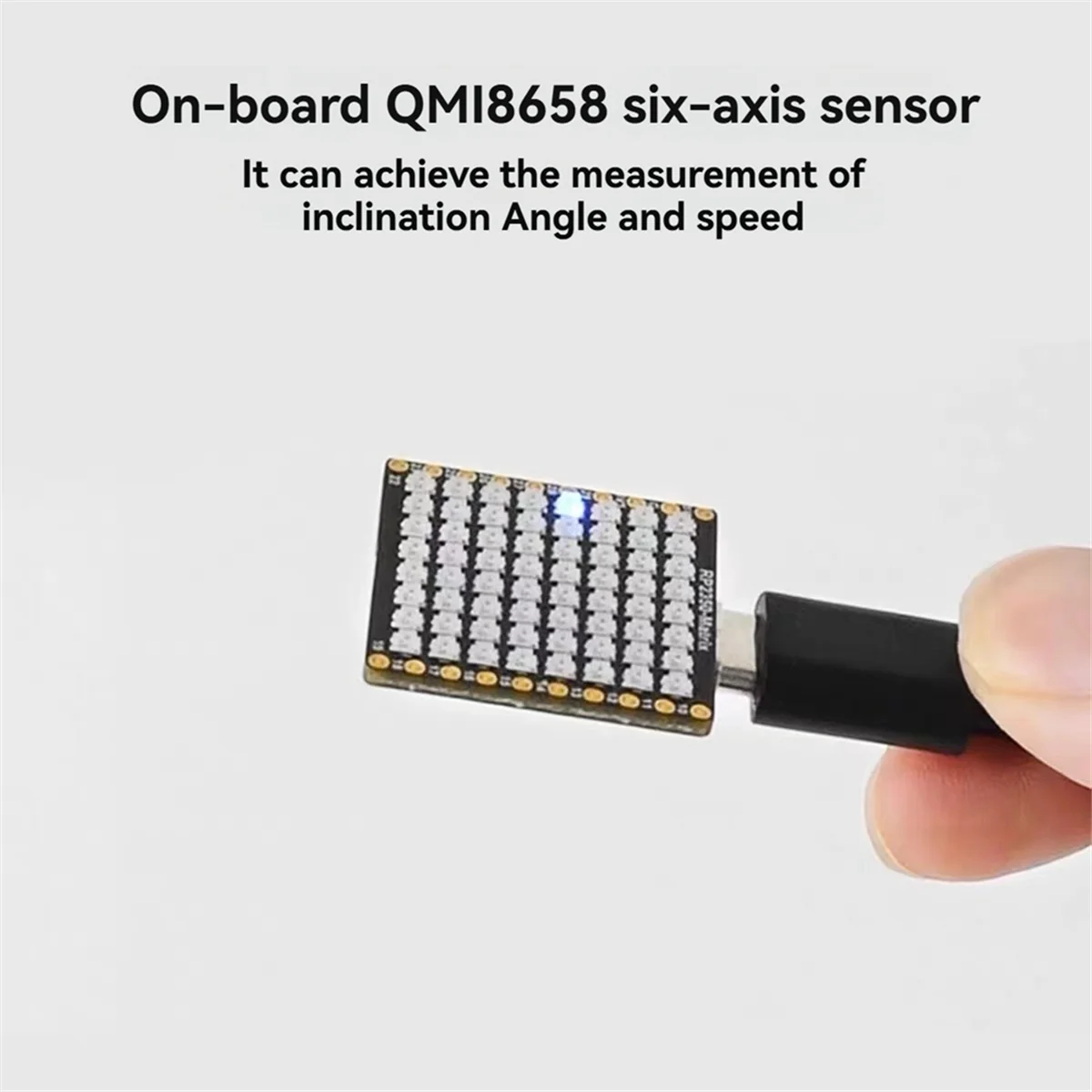 

2025+ RP2350 Matrix Micro-Type Development Board 8x8 LED Matrix Onboard QMI8658 Six- Sensor
