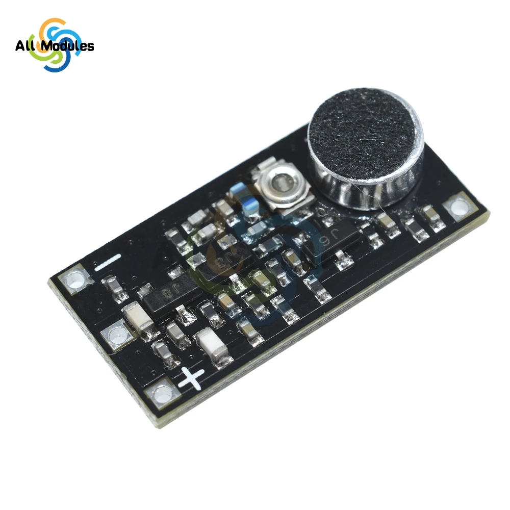 Modulo trasmettitore DC 2V 9V FM con microfono DC 2V 9V 9mA Wireless Car FM Radio scheda Trasmitter 88-115MHz per telefono Arduino