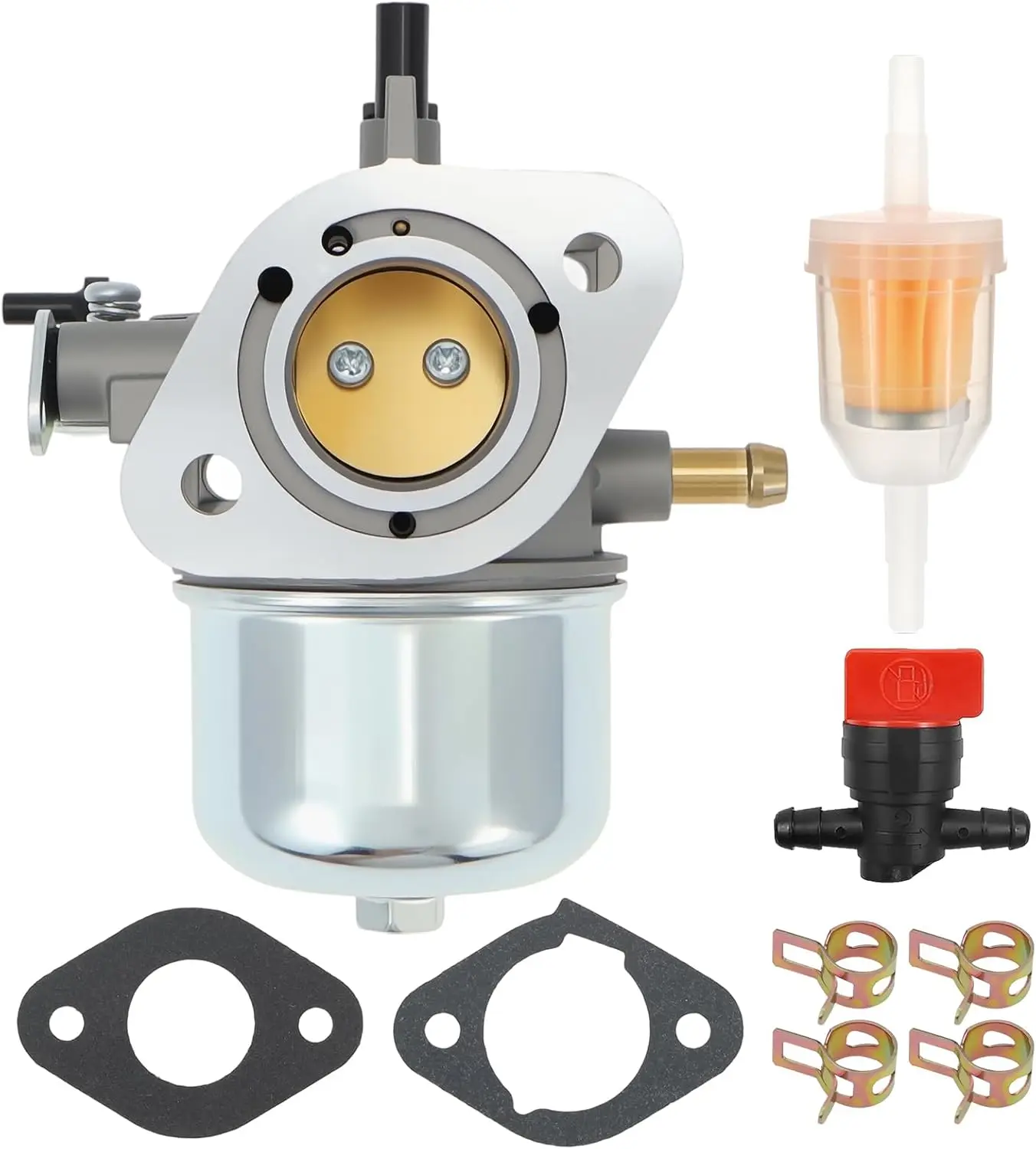 15004-0817 Carburetor Compatible with Kawasaki Carburetor FX541V-FX600V 4-Cycle Recoil Start Engines 15004-0817 15004-7067