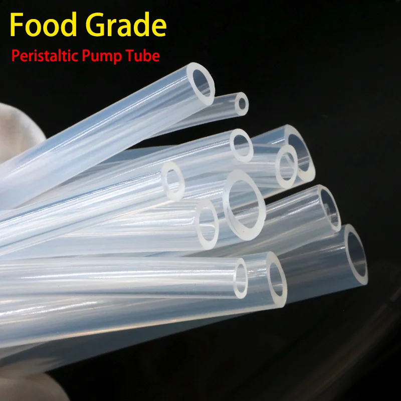 

1M Food Grade Transparent Silicone Rubber Hose ID 0.8 1 1.6 2.4 3.2 6.4 7.9 9.6 12.7mm PVC Hose Pipe Aquarium Soft Tubing Pipe