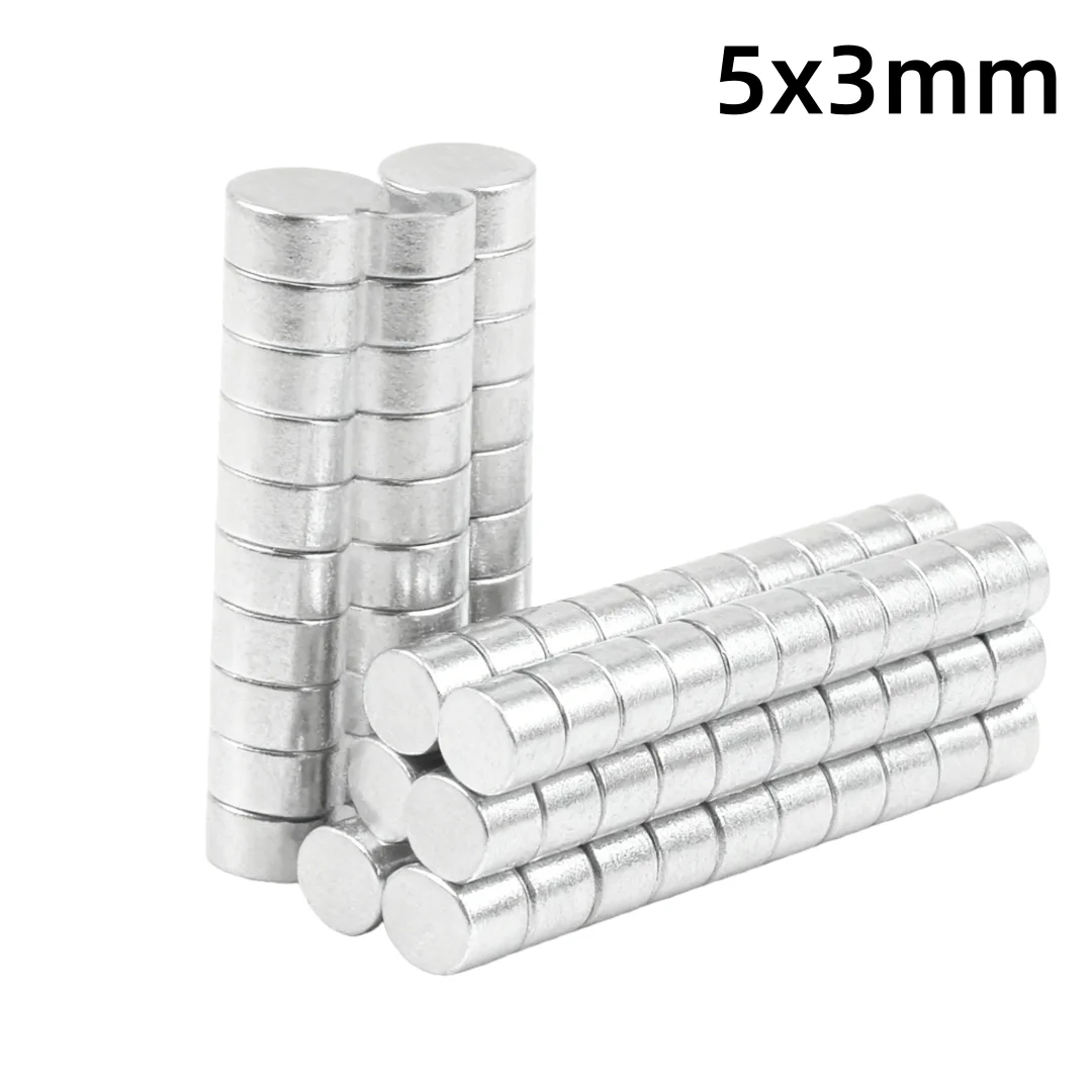 5x3mm Small Round Powerful Magnetic Magnet 5x3 Strong Disc Magnets For Fridge, DIY, Building, Scientific, Craft, Education 5*3