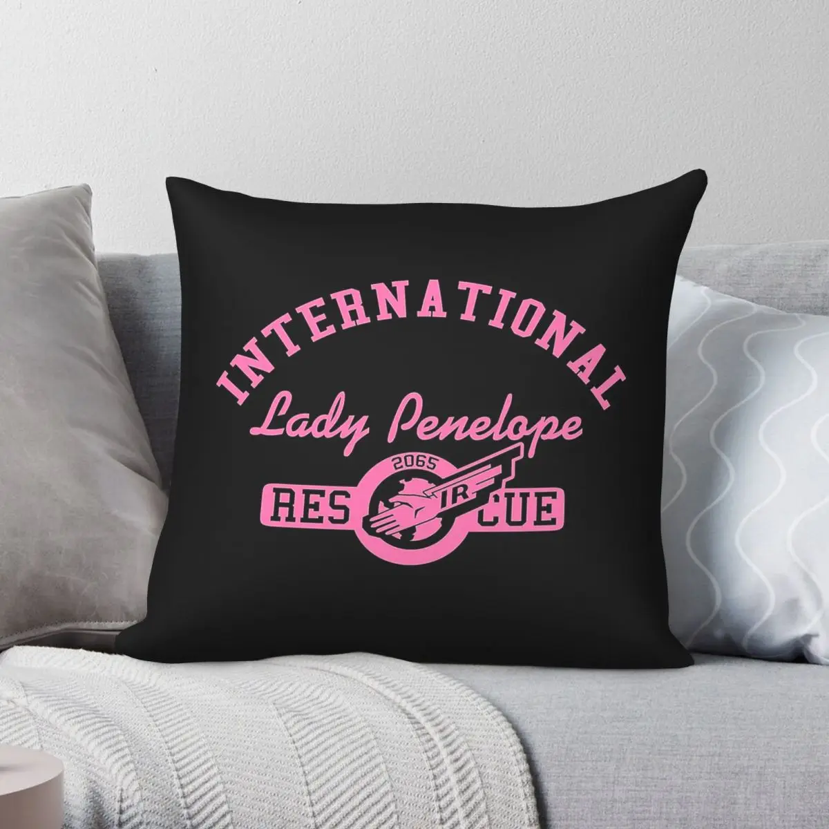 Thunderbirds Lady Penelope Square Pillowcase Polyester Linen Velvet Pattern Zip Decor Pillow Case Room