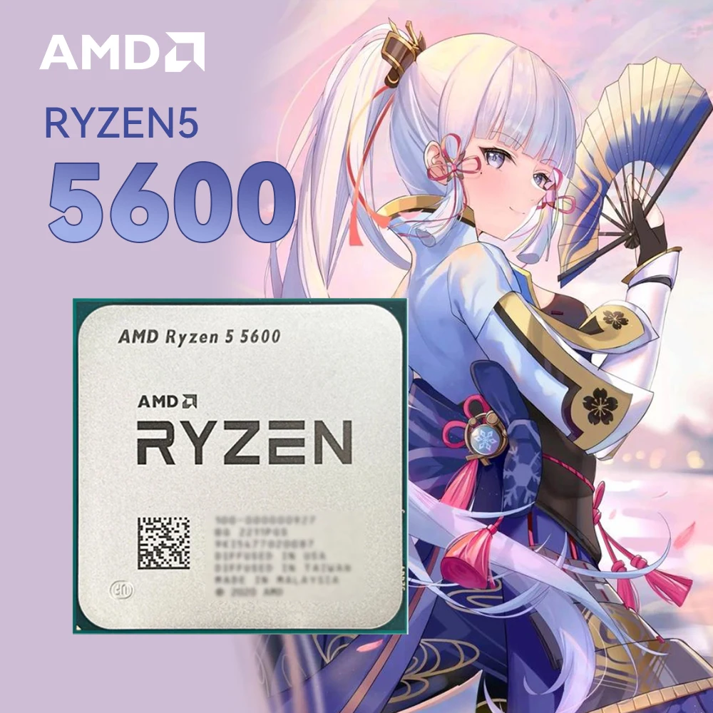 AMD R5 5600 Desktop CPUs 6 core 12 thread   Up to 4.4 GHz  AM4  DDR4 32 MB L3 Cache  Zen 3  5000 Series