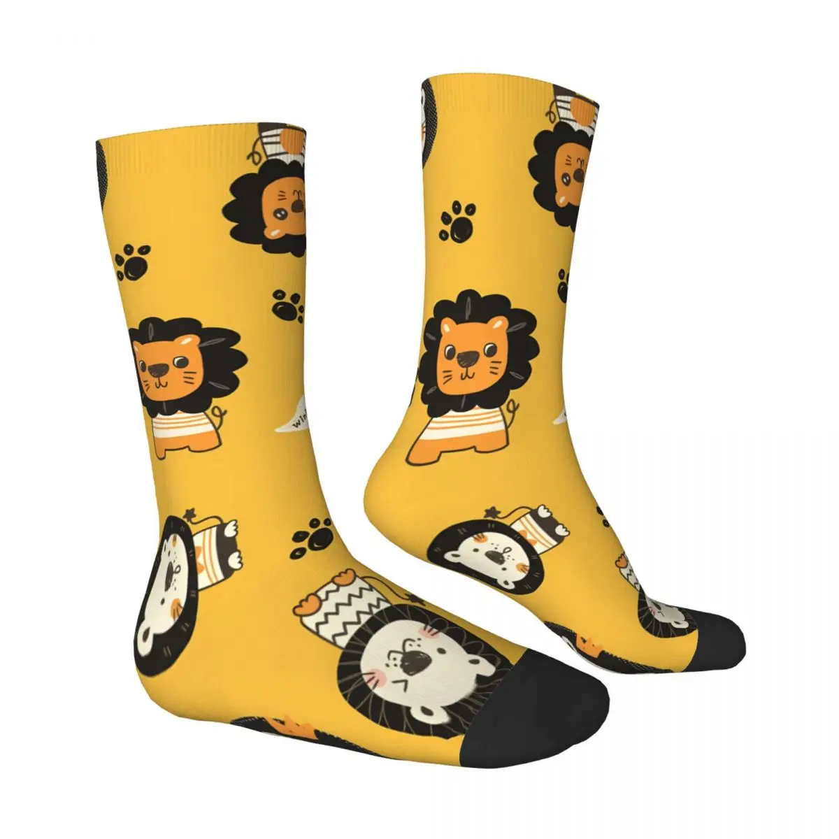 Wink Lion Socks Male Mens Women Winter Stockings Harajuku