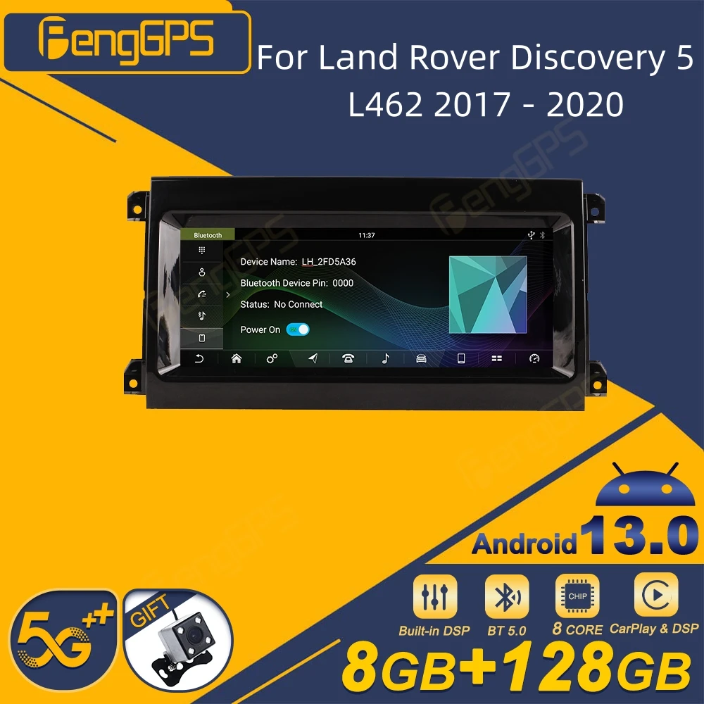 

Для Land Rover Discovery 5 L462 2017-2020 автомобильный радиоприемник беспроводной Carplay Android Auto интеллектуальная система мультимедийный плеер GPS