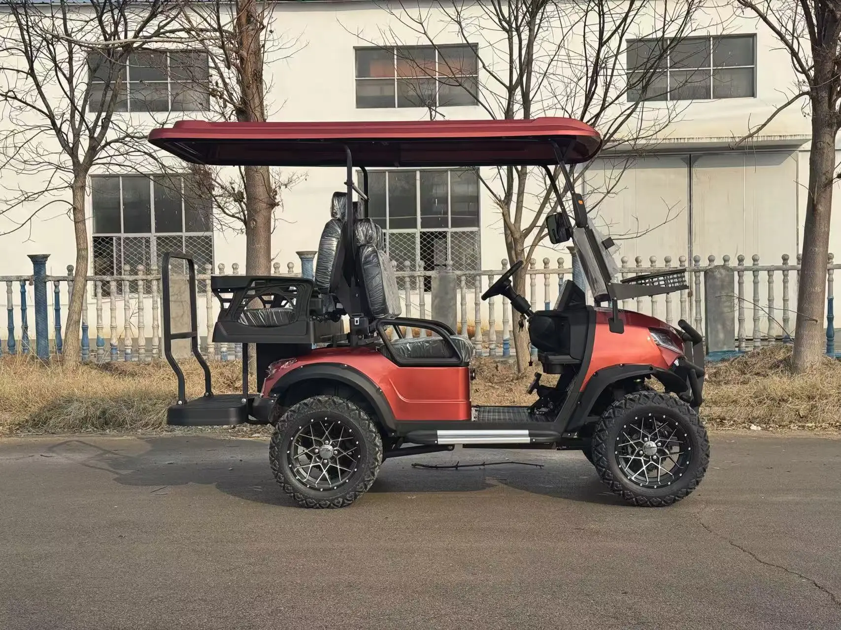 عربة جولف كهربائية للبيع 72 فولت ليثيوم مخصصة مريحة 4 مقاعد 2 + 2 4 + 2 عربة جولف عربات جولف كهربائية #6