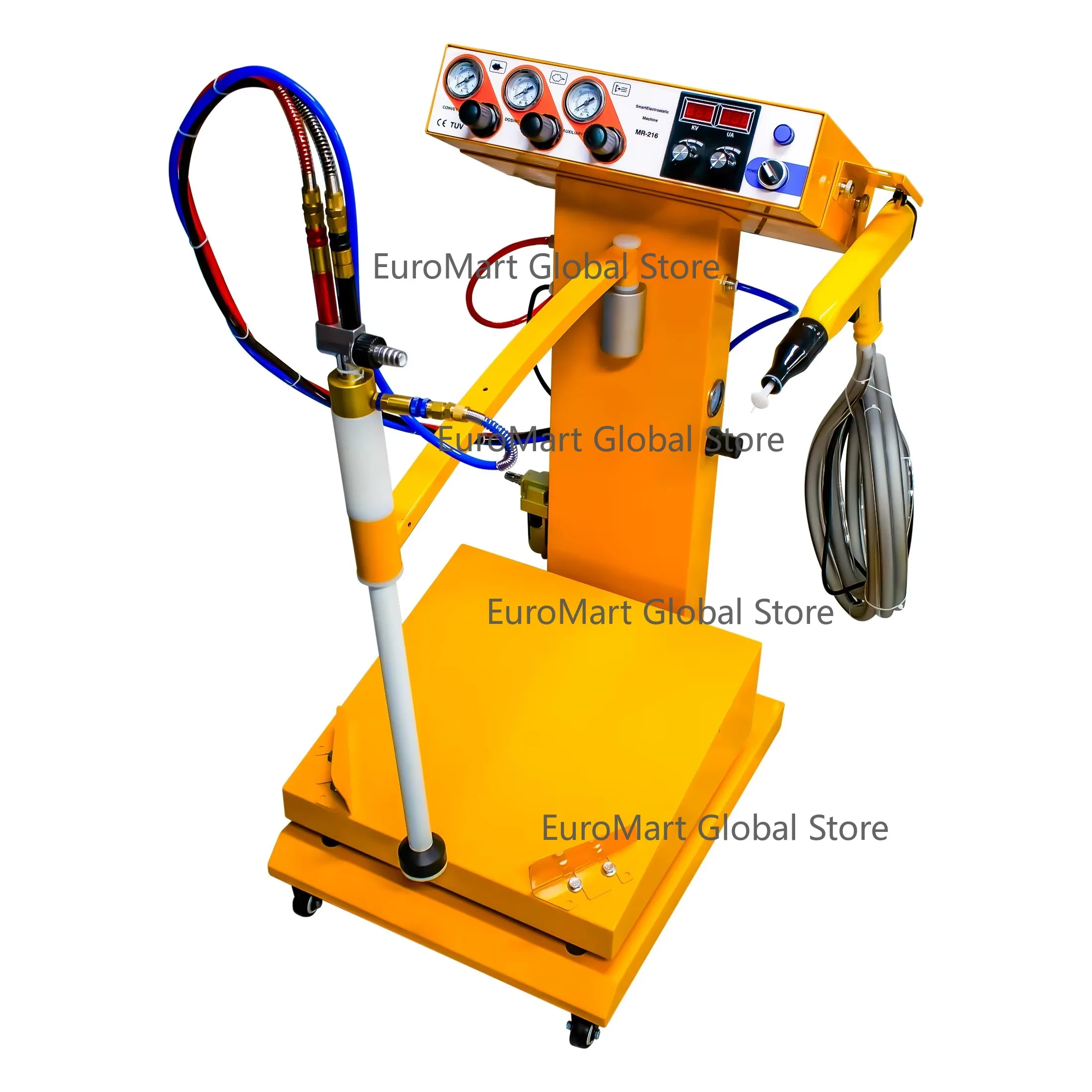 Electricity Powder Coater Without Hopper 110/220V 45W Curing Oven & Spray Booth Compatible  Color Change