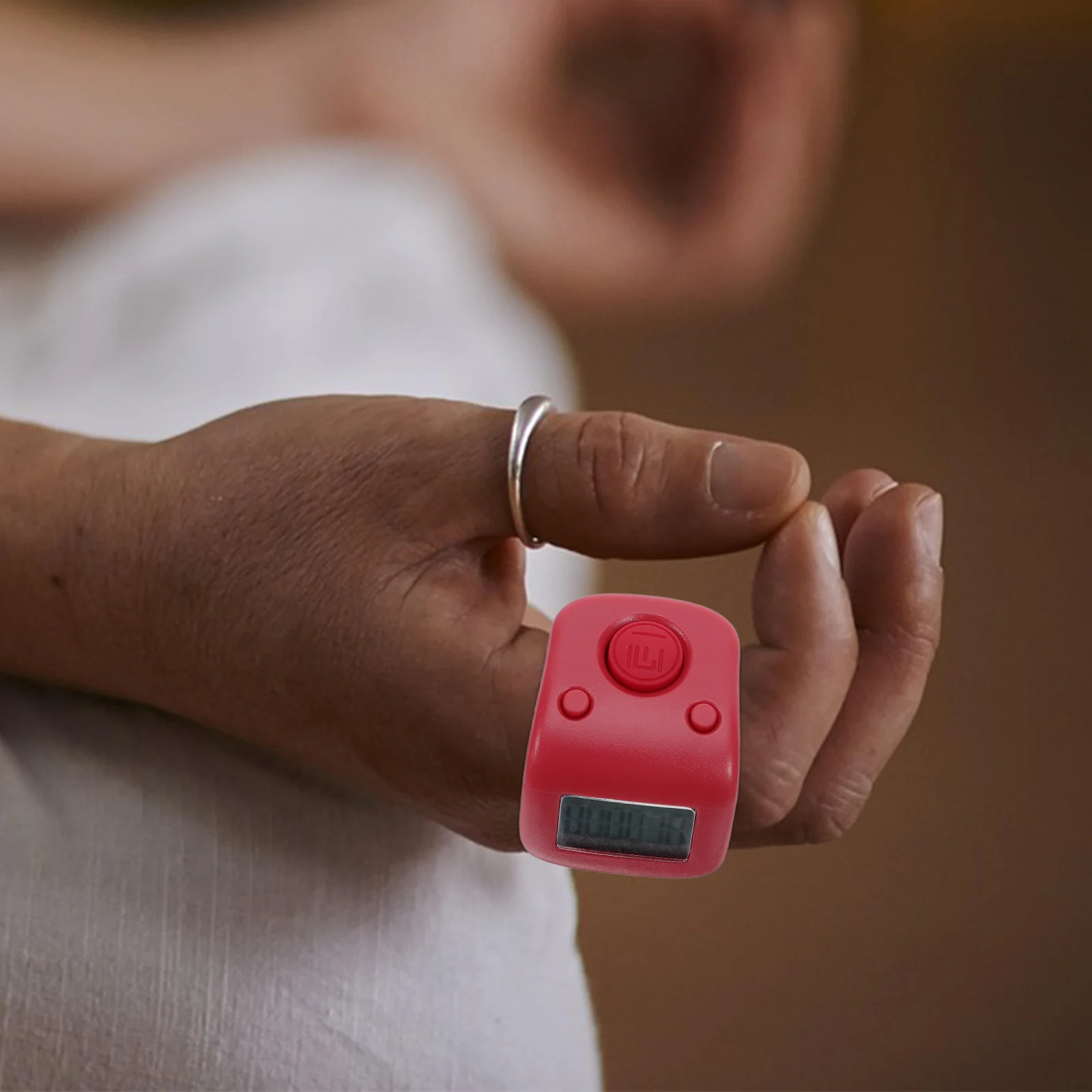 Rechargeable Finger Counter Digital Tally Portable Lightweight Silent Design Widely Used for People Counting Vehicles Tally