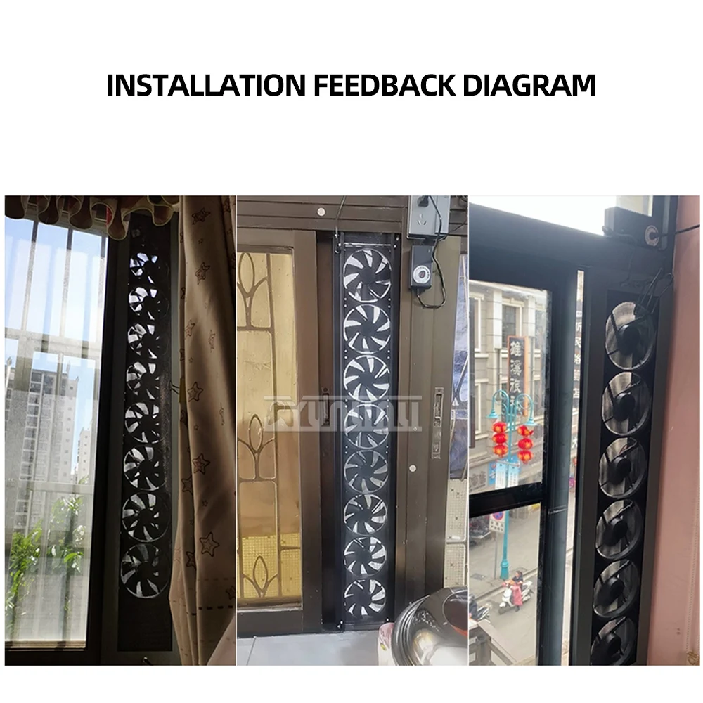 مروحة عادم النافذة آلة العادم الصامتة مروحة الهواء النقي نظام تهوية المطبخ الفعال جهاز تهوية فور كويش